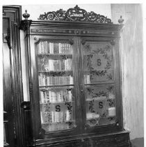 Bookcase inside Stanford Home