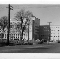 Exterior view of new California State Office Buildings under construction