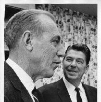 Richard Krabach with Gov. Ronald Reagan. Krabach, the finance director in Ohio, was a supporter and advisor to Mr. Reagan