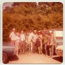 Photographs of Bolinas Bay. Group of archaeologists posing for their picture