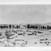 Photographs of Sketches of Western Pioneer Trail scenes
