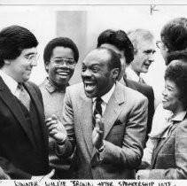 Willie Brown after he won the Speakership of the Assembly