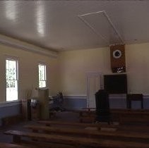 Old Sacramento. View of the Old School House Museum on the west side of Front at L Streets