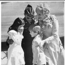 David Ford a returning Vietnam POW greets his family