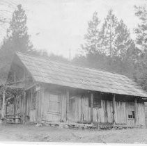 Photograph of the James W. Marshall Cabin in the Marshall State Historic Park