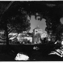 Exterior view of the State Fair Grounds on Stockton and Broadway about 1910