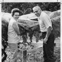 Roeley Giusti (shown with husband Joseph Giusti), unofficial historian of Citrus Heights, CA