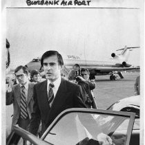 Governor Edmund G. Brown at Burbank Airport