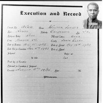 Record of Execution of Inmate at Folsom Prison