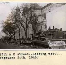 Removing street car track