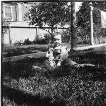 Young child outdoors