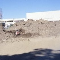 View of the construction for the Liberty House Department Store in the Downtown Plaza on K Street also known as the K Street Mall