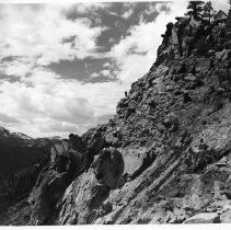 Construction in Granite Cliff of Highway 50