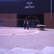 View of the Bank of America next door to Macy's in the new Downtown Plaza