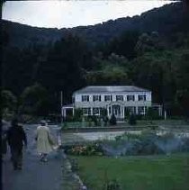 Slides of California Historical Sites. Administration Building, Hospital Cove, Angel Island, Calif