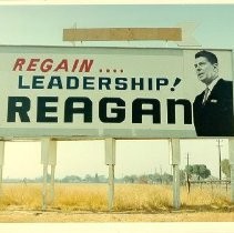 Billboard for Reagan Campaign