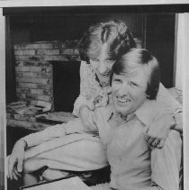 Donald L Coburn shown with his wife (Marsha) after he had been informed his play "The Gin Game" had won a Pulitzer Prize
