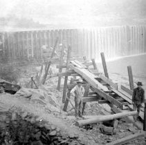 Construction of Head Dam, Folsom