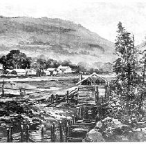 Lithograph of the discovery of the gold at Sutter's Mill, Columa