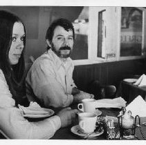 Kim and Stavros Maras in their Greek restaurant