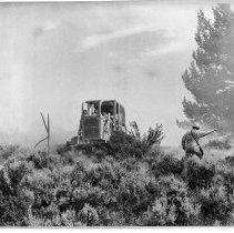Bulldozer Combats Fire