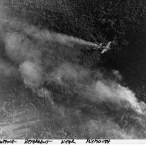 Plane Drops Retardant Near Plymouth Fire