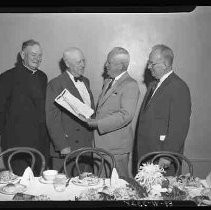 A man receiving an citation or award