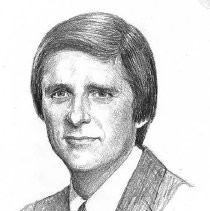 Drawing of Dr. G. Timothy Johnson by John Lopes
