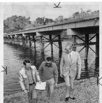 Gravel Bridge across the American River at Sunrise Blvd. in Rancho Cordova