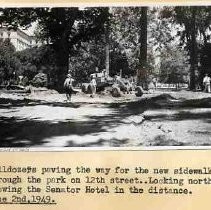 Sidewalk under construction