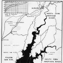 Map of Folsom Reservoir