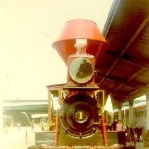 The "Governor Stanford at Sacramento Station"