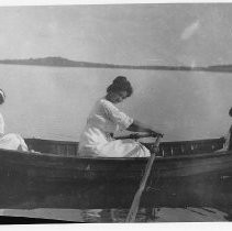 Woman and Children in Boat