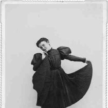 Young Woman in Dramatic Pose