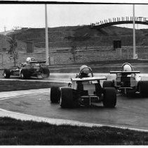 Race cars on track at Six Bridges Activity Park