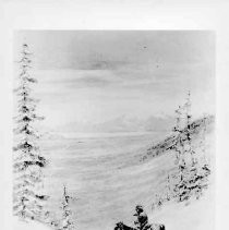 Photographs of Sketches of Western Pioneer Trail scenes