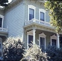 View of a two story Victorian House