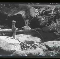 Boy fishing