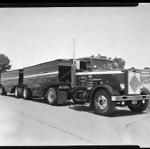 Truck and Trailer rig for cattle and feed company