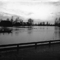 Flood scene, agricutural field
