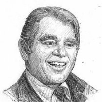 Drawing of Andy Rooney by John Lopes