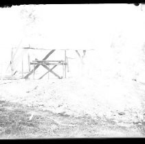 Mine shaft with shed covering