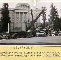 Resurfacing the driveway in front of the capitol