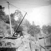 Construction of Head Dam, Folsom