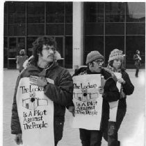 Prison lockup protest