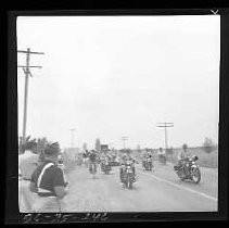 A motorcycle parade