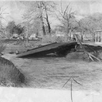 Wooden Bridge Collapse from Flood