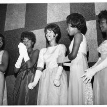 Miss Bronze contestants. Cynthis Lovelace is pictured in the middle and was the winner of the competition