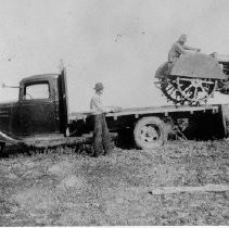 Unloading Tractor