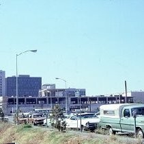 View of the B-2 Parking Garage for the Downtown Plaza under construction 4th Street to 7th Street and between J and L Streets